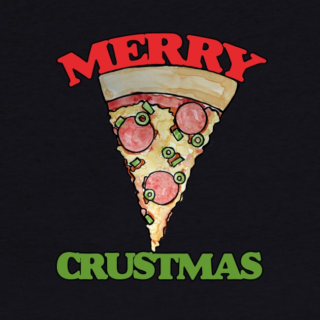 Merry CRUSTmas pizza christmas by bubbsnugg